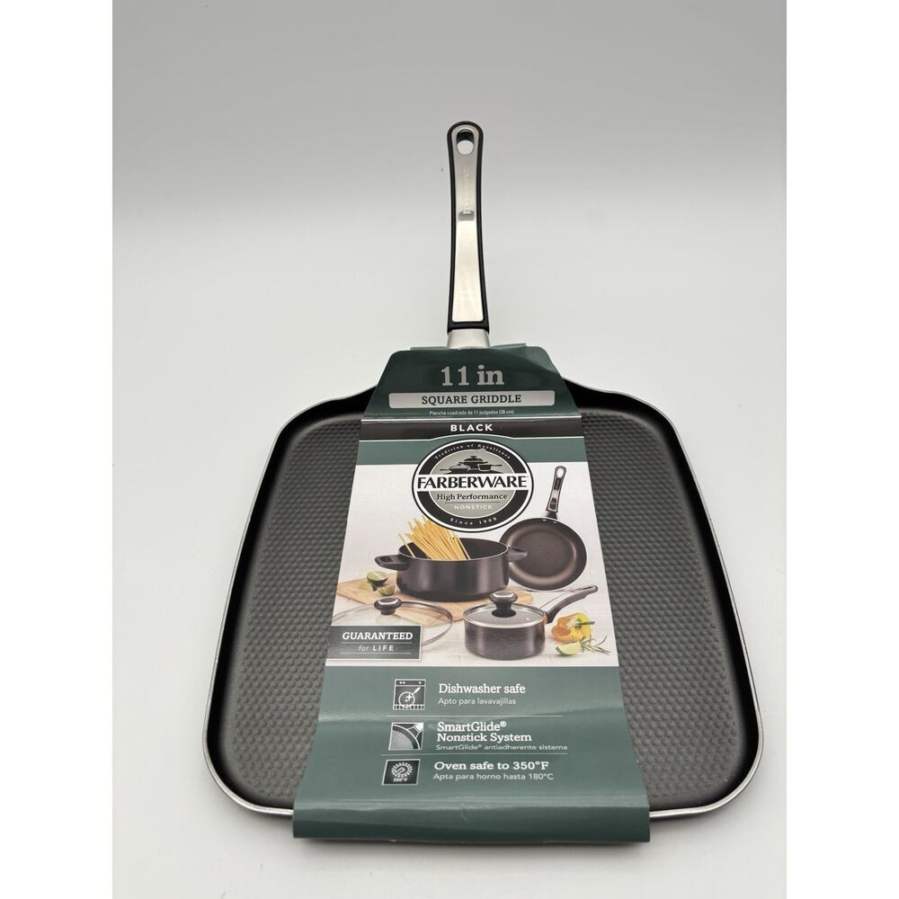 NEW 11” Farberware Square Griddle. New In Packaging.